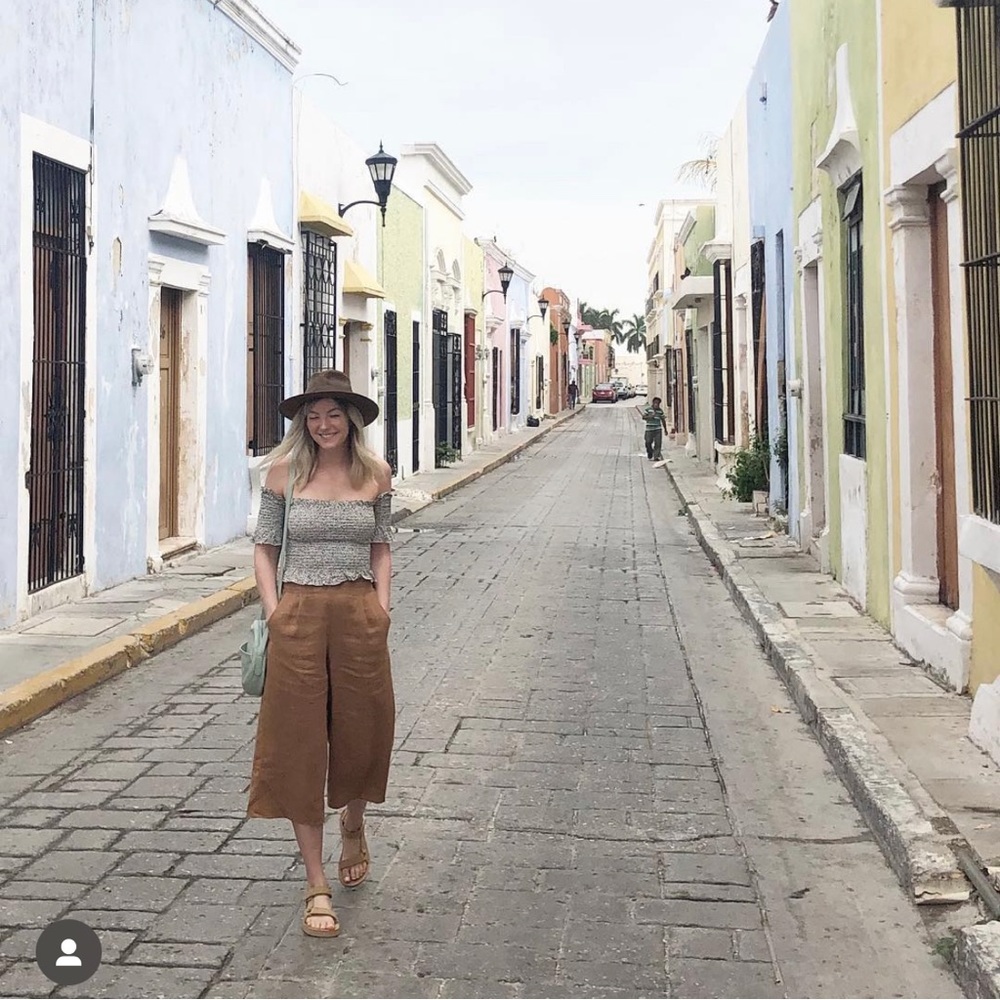 WHIMSY + ROW Linen Wide Leg Cropped Pants